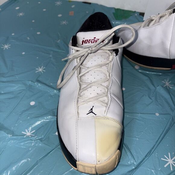 Air‎ Jordan Team Elite II White/Varsity White Red Black Sz 13 model 310011-130 main image 4